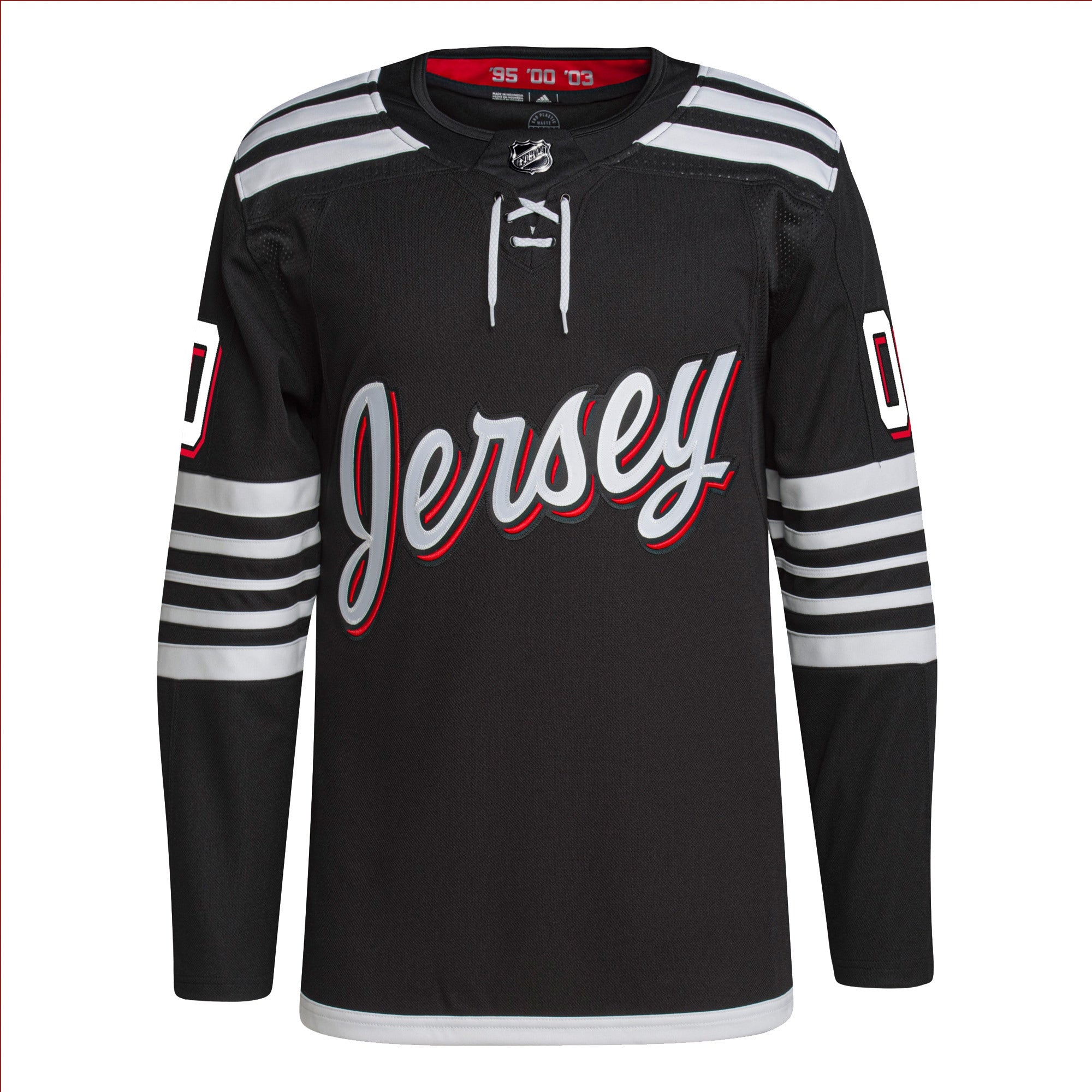 New Jersey Devils adidas Alternate 2021/22 Primegreen Authentic Custom Jersey - Black adidas