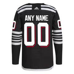 New Jersey Devils adidas Alternate 2021/22 Primegreen Authentic Custom Jersey - Black adidas