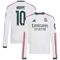 adidas Kylian Mbappé Real Madrid Youth 2026/27 Home Long Sleeve Jersey