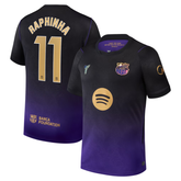 Barcelona Style Black & Purple Gradient Soccer Jersey (Raphinha)