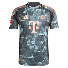 Bayern Munich adidas 2024/25 Away Custom Jersey - Black Adidas