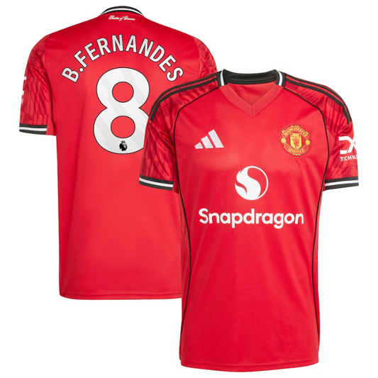 Bruno Fernandes Manchester United adidas Home 2025/26 Player Jersey - Red Adidas