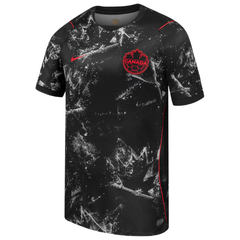 Canada Soccer Nike 2026 Away Stadium Jersey - Black