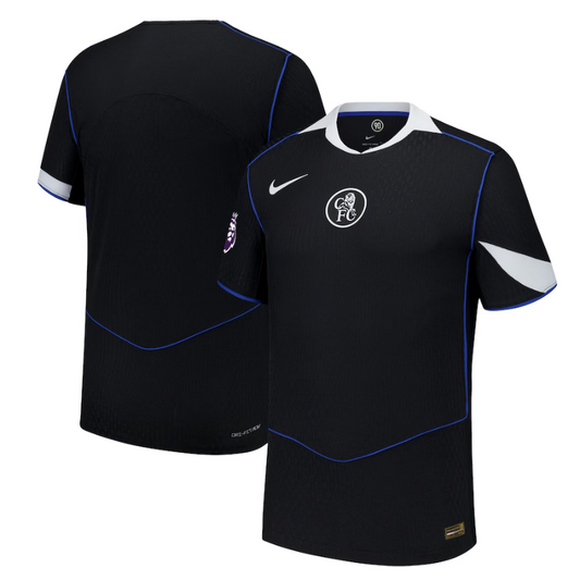 Chelsea Nike 2025/26 Third Authentic Jersey with Patch - Black Nike