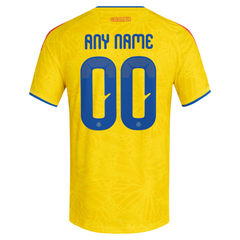 Colombia National Team adidas 2026 Home On-Field Custom Jersey - Yellow