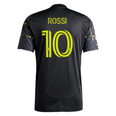 Columbus Style Charcoal Black & Electric Yellow Marble Soccer Jersey (Rossi)
