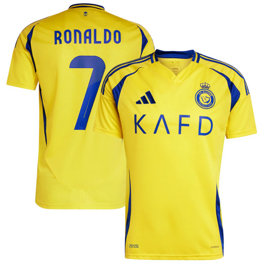 Cristiano Ronaldo Al-Nassr FC adidas 2024/25 Home Player Jersey - Yellow Adidas