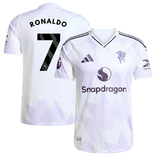 Cristiano Ronaldo Manchester United adidas 2025/26 Away Player Jersey - White Adidas