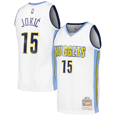 Denver White & Light Blue Basketball Jersey (Jokic)