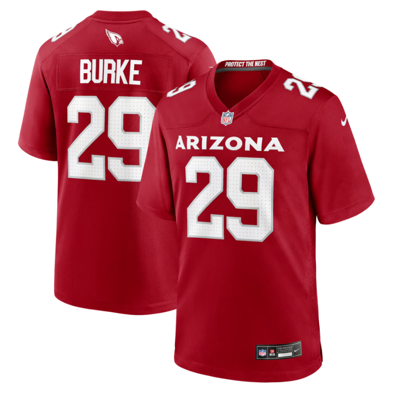 Denzel Burke Arizona Cardinals Nike Team Game Jersey - Cardinal