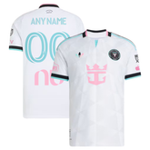 White, Pink & Cyan Performance Football Jersey – Premium Custom Soccer Shirt (Miami)
