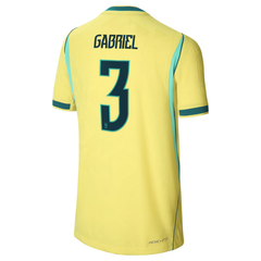 Gabriel Magalhães Brazil National Team Nike 2026 Home Match Jersey - Yellow