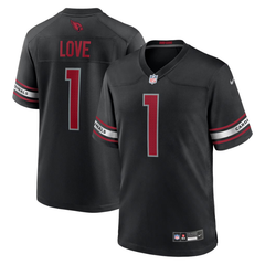 Jeremiyah Love Arizona Cardinals Nike Alternate Game Player Jersey - Black