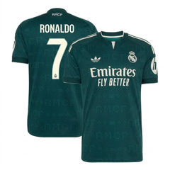 Jersey Dark Green Patterned Custom Football Shirt (Ronaldo)