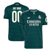 Emerald Green & Off-White Custom Soccer Jersey (Madrid)