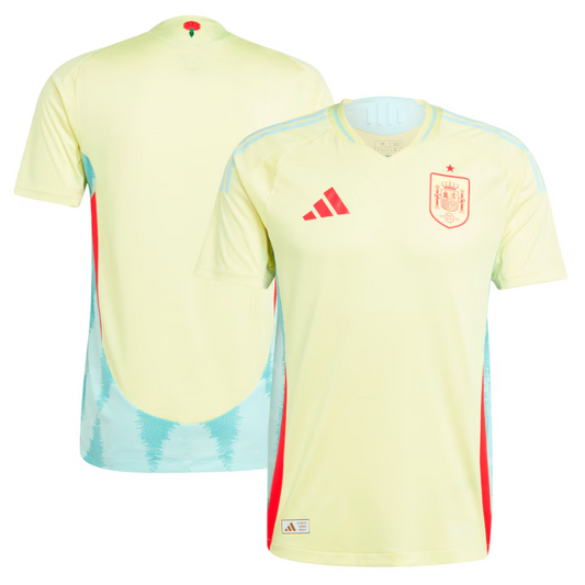 Spain National Team Adidas 2024 Away Authentic Jersey - Yellow Jersey Teams Leagues™