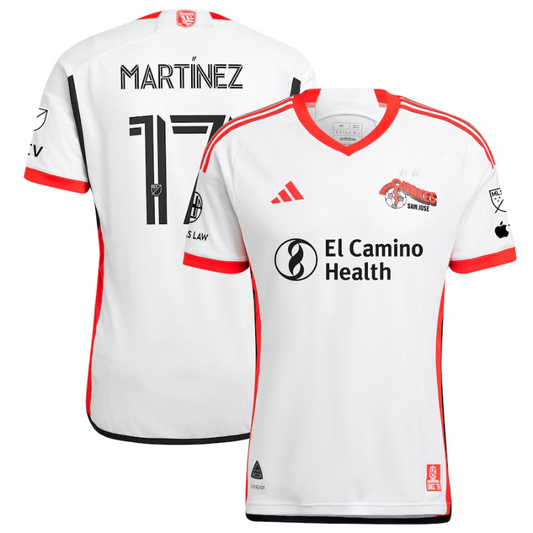 Josef Martinez San Jose Earthquakes adidas 2025 The 50 Kit Authentic Player Jersey - White adidas