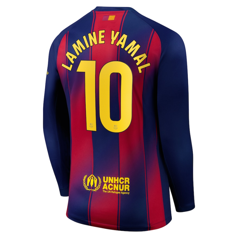 Lamine Yamal Barcelona Nike 2025/26 Long Sleeve Player Jersey - Blue Nike