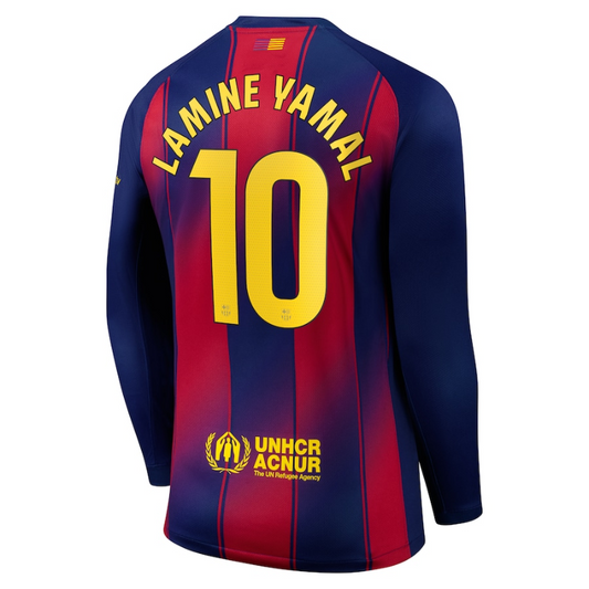 Lamine Yamal Barcelona Nike 2025/26 Long Sleeve Player Jersey - Blue Nike