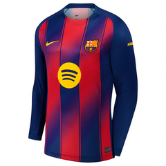 Lamine Yamal Barcelona Nike 2025/26 Long Sleeve Player Jersey - Blue Nike