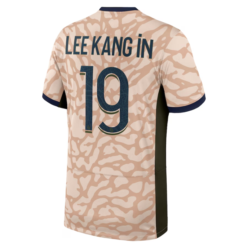 Lee Kang In Paris Saint-Germain Jordan Brand 2023/24 Fourth Stadium Player Jersey – Tan Jordan Brand