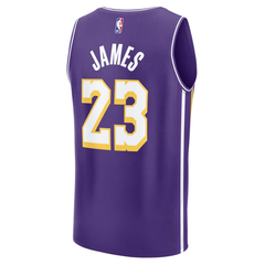 Los Angeles Lakers Purple & Gold Statement Edition Basketball Jersey (James)