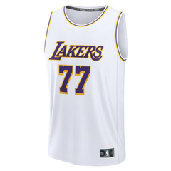Los Angeles Lakers White & Purple Fastbreak Basketball Jersey (Dončić)