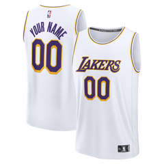Los Angeles Lakers White, Purple & Gold Association Edition Basketball Jersey