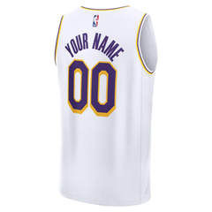 Los Angeles Lakers White, Purple & Gold Association Edition Basketball Jersey