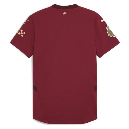 Manchester City Puma 2024/25 Third Authentic Jersey - Burgundy Puma