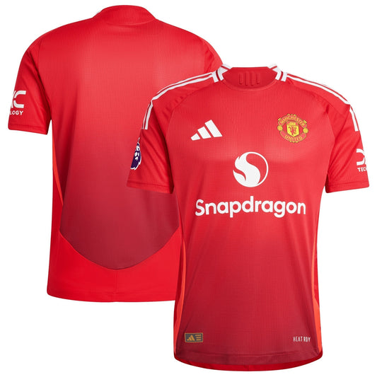 Manchester United adidas 2024/25 Home Authentic Patch Jersey - Red Adidas