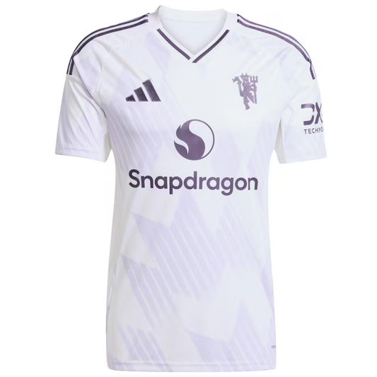 Manchester United adidas 2025/26 Away Custom Jersey - White Adidas