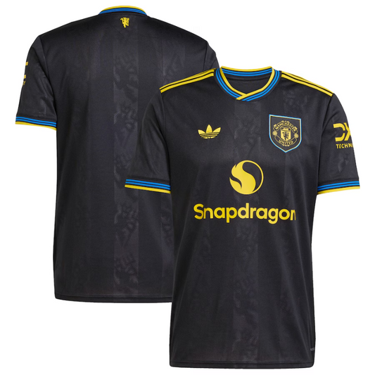Manchester United adidas 2025/26 Third Jersey - Black Adidas