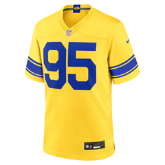 Men's Gold & Royal Blue American Football Jersey (Los Angeles Rams)
