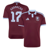 Men's Maroon & Light Blue Soccer Jersey (Garnacho)