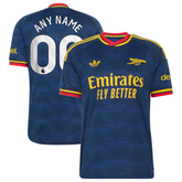 Men's Navy & Gold Custom Football Shirt (Arsenal)