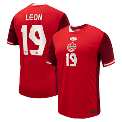 Men's Nike Adriana Leon Red Canada Soccer 2024 Home Jersey