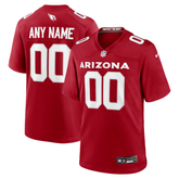 Men's Red Custom American Football Jersey (Arizona)