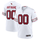 Men's White & Red Custom American Football Jersey (Arizona)