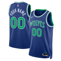Minnesota Royal Blue, Green & White Classic Edition Basketball Jersey