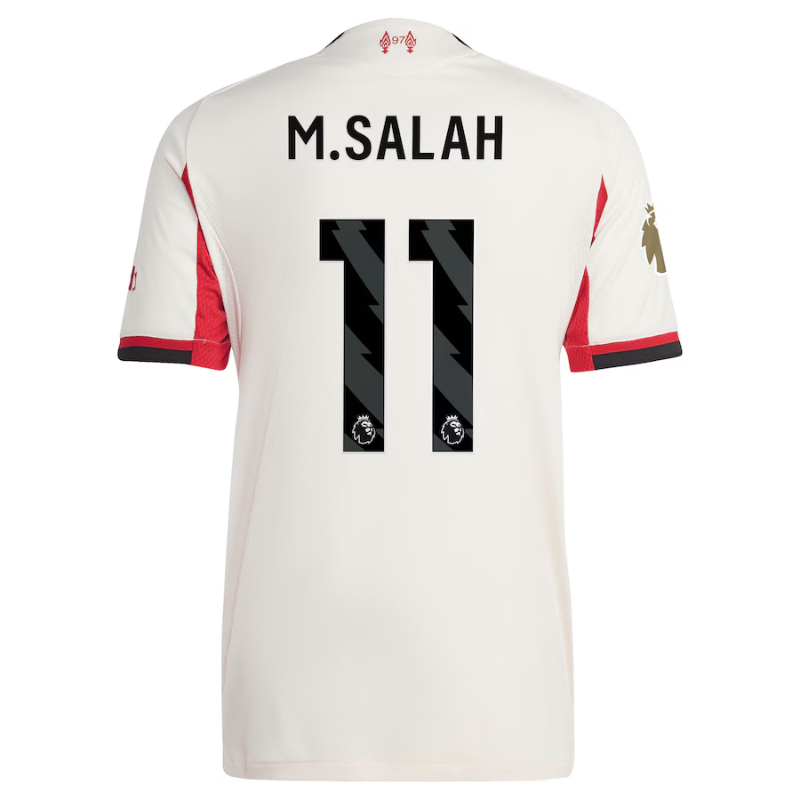 Mohamed Salah Liverpool adidas 2025/26 Away Authentic Player Jersey - White Adidas