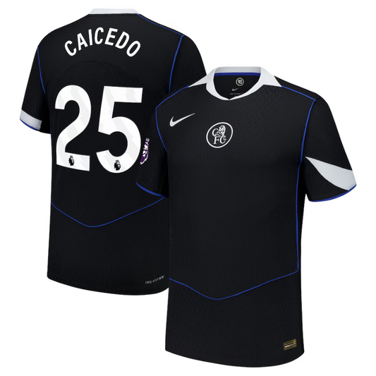 Moisés Caicedo Chelsea Nike 2025/26 Third Authentic Player Jersey - Black Nike