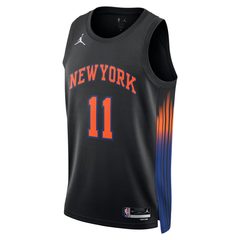 New York Knicks Black & Orange Statement Edition Basketball Jersey (Brunson)