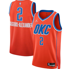 Oklahoma City Orange & Blue Basketball Jersey (Gilgeous-Alexander)