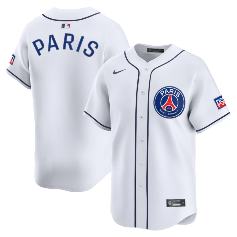 Paris Saint-Germain Nike 2025 Soccer x MLB Limited Jersey - White Nike