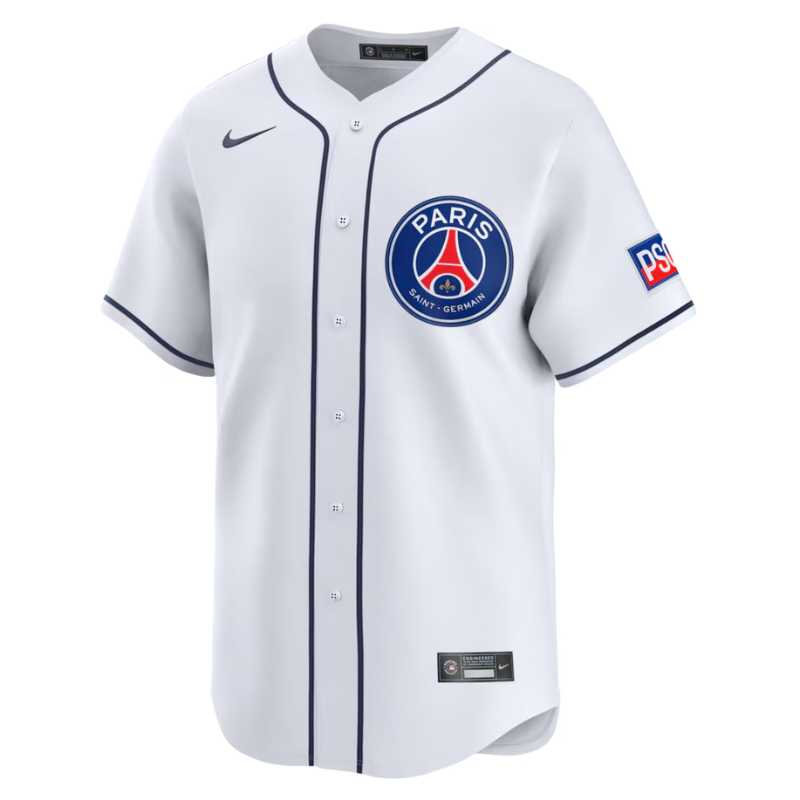 Paris Saint-Germain Nike 2025 Soccer x MLB Limited Jersey - White Nike