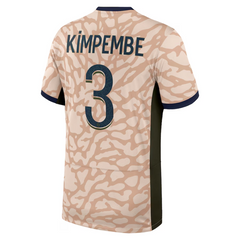 Presnel Kimpembe Paris Saint-Germain Jordan Brand 2023/24 Fourth Stadium Player Jersey – Tan Jordan Brand