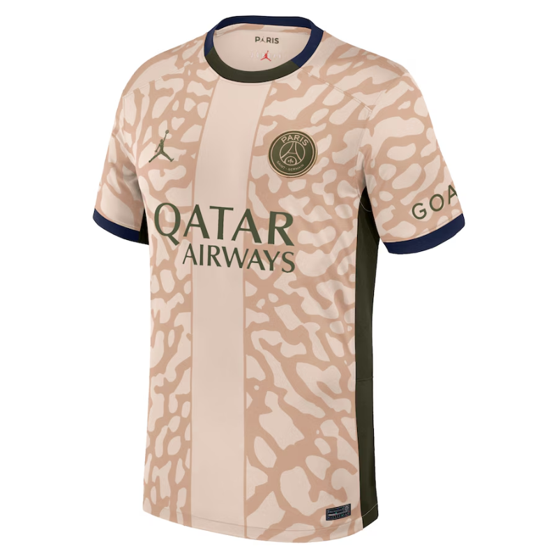 Presnel Kimpembe Paris Saint-Germain Jordan Brand 2023/24 Fourth Stadium Player Jersey – Tan Jordan Brand