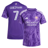 Purple & White Patterned Performance Football Jersey – Premium Custom Soccer Shirt (Griezmann)