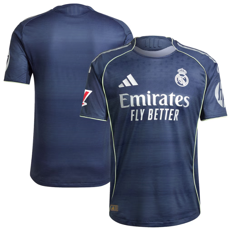 Real Madrid adidas 2025/26 Away Authentic Jersey - Blue Adidas